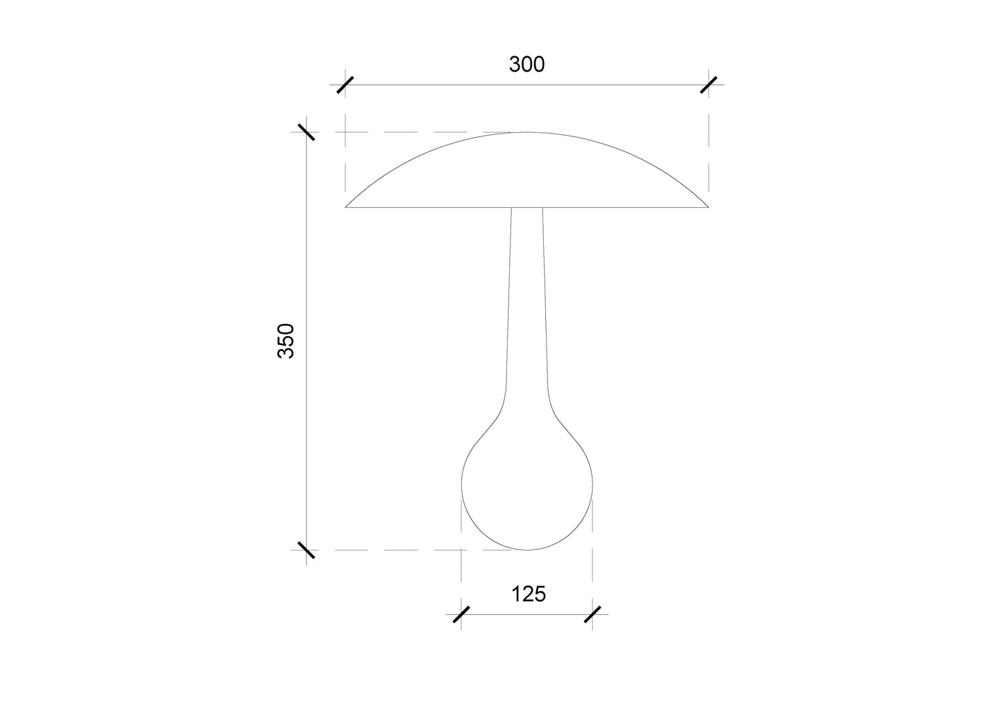 Belly Table Lamp Short