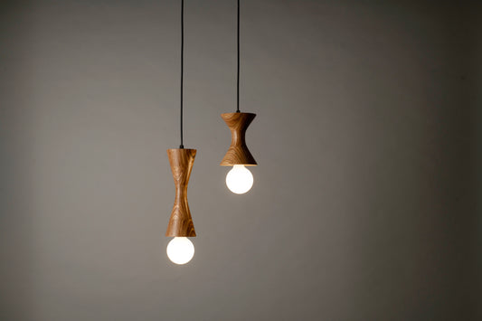 hourglass pendant lamps - small