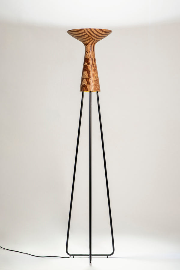 Hourglass floor lamp